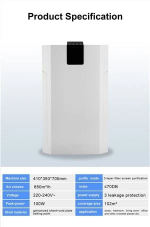 Hotelschule Large Air Purifeir für große Fläche
